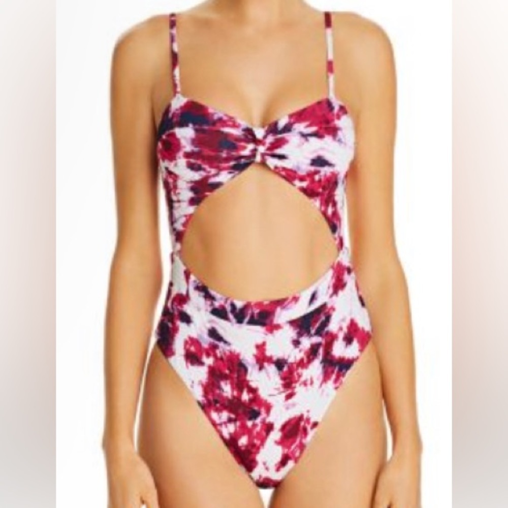 NWT Aqua women’s bikini / bathing suit (one piece with cut outs) size M